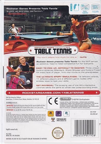 Table Tennis - Nintendo Wii (B Grade) (Genbrug)